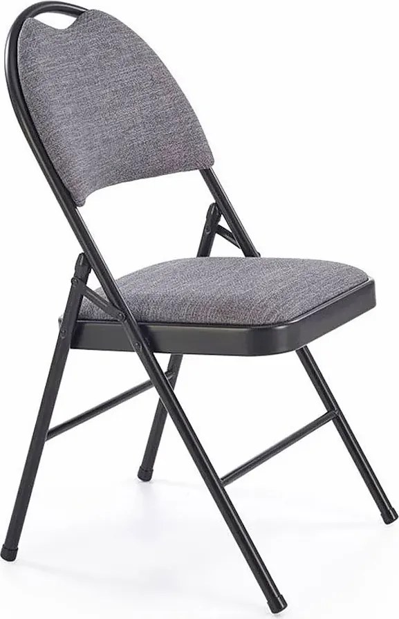 Krzesło składane czarny + popiel Z5-P83