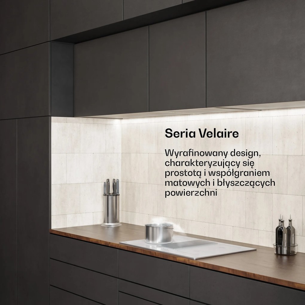 Klarstein Płyta indukcyjna Velaire z okapem | 80 cm