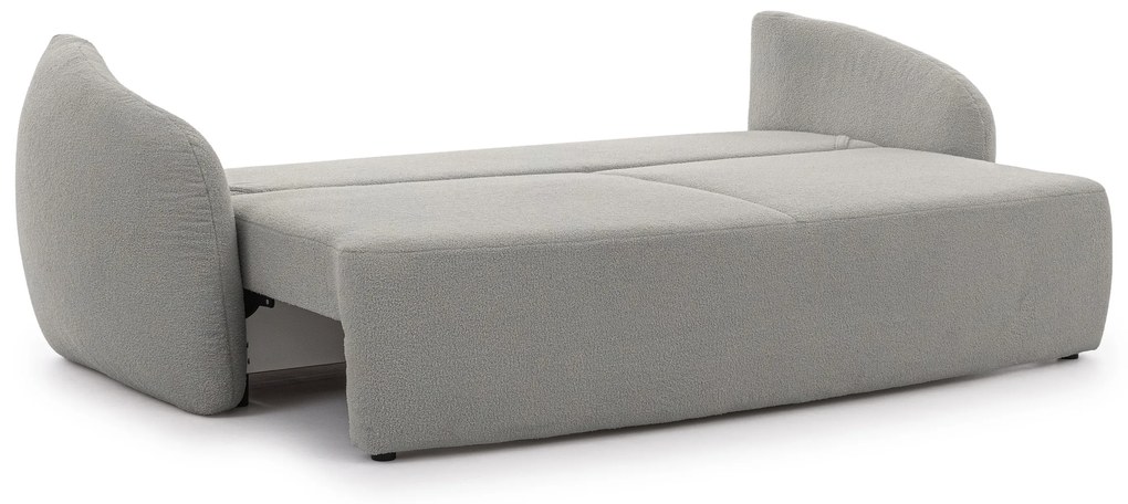 Kanapa Latina z funkcją spania - szara boucle Lambi 11