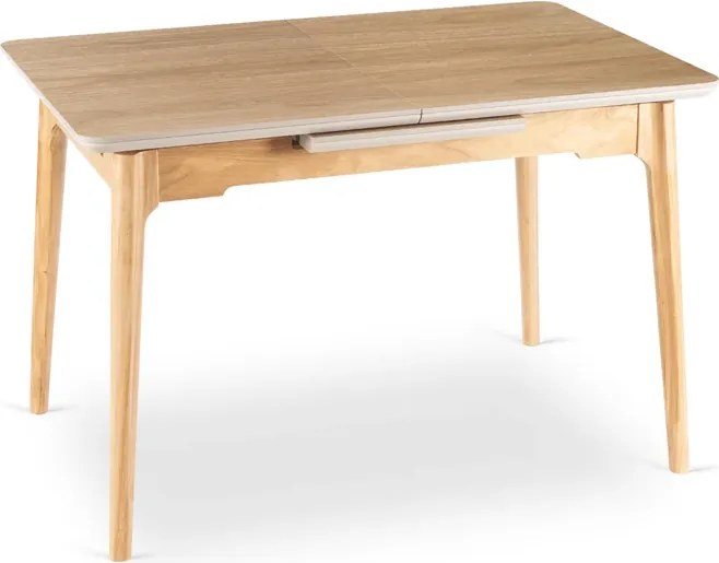 Stół Rozkładany Prostokątny SAMER 138-178 cm Ceramiczny Dąb Nowoczesny