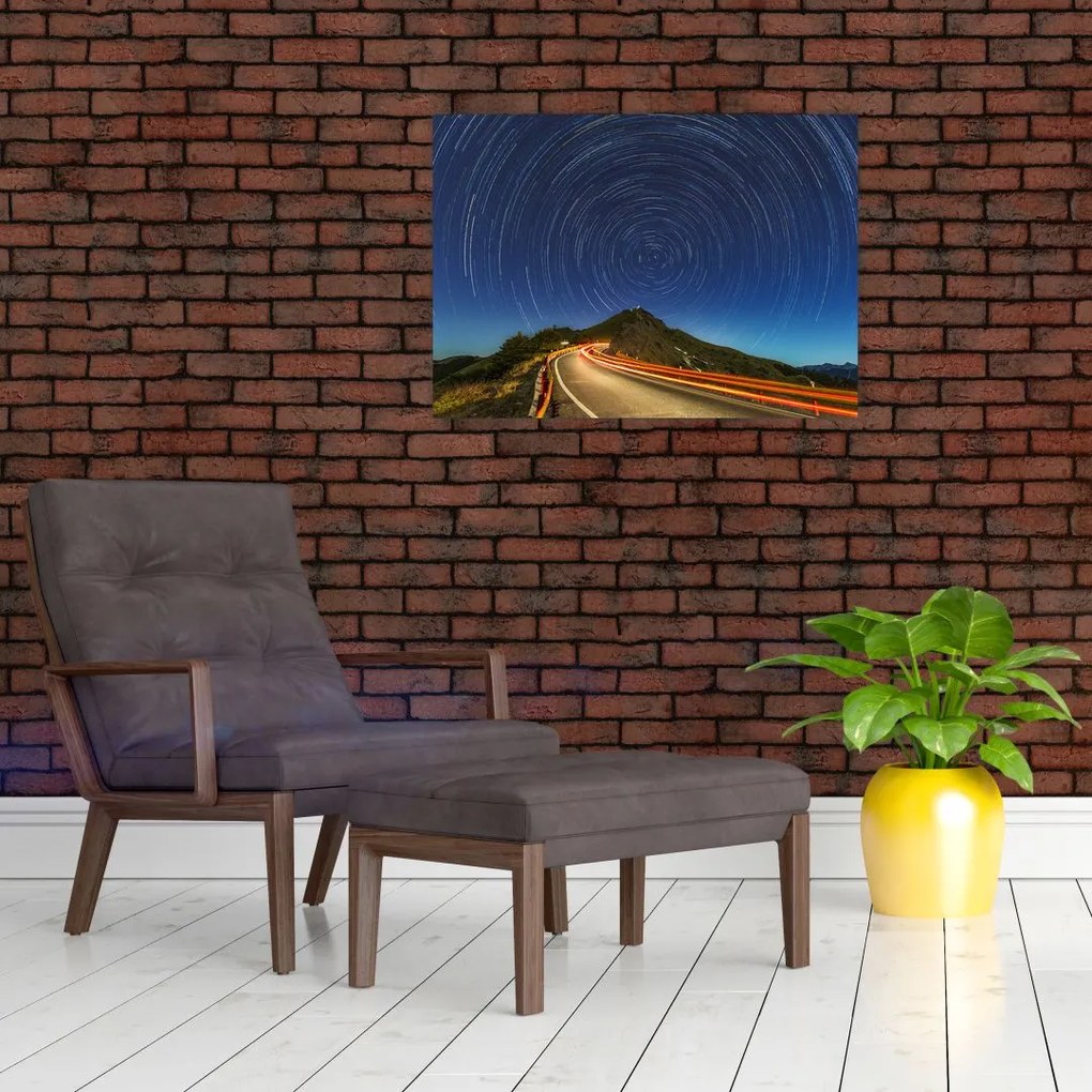 Obraz obracających się gwiazd (70x50 cm)