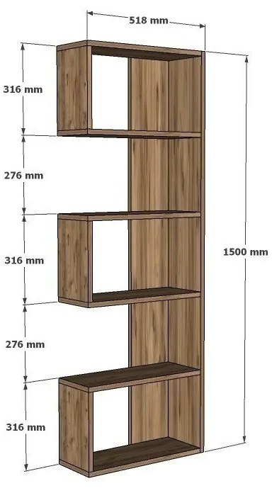 Biblioteczka Nebu Sapphire Oak