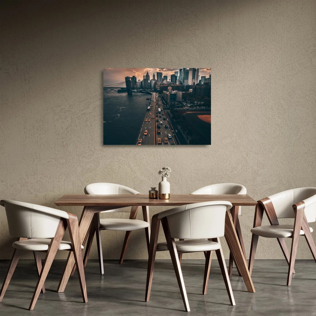 Obraz na szkle Manhattanu (70x50 cm)