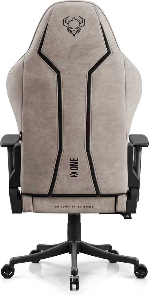 Fotel gamingowy młodzieżowy Diablo X-One Small Size materiałowy, Camel Black