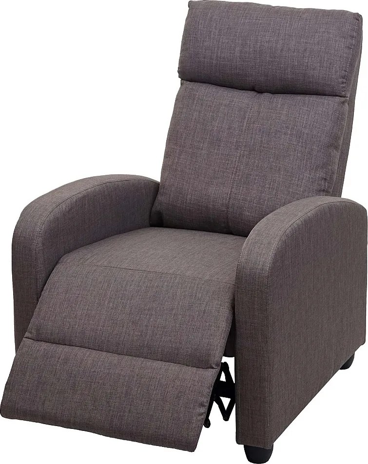 Fotel relaksacyjny MCW-F76,  szaro-brązowy