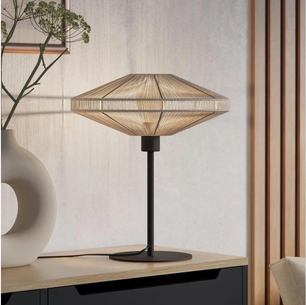 Eglo 44002 - Lampa stołowa MIDSUMMER 1xE27/40W/230V kremowa