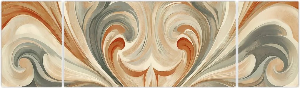 Obraz - Wiry w ziemistych barwach (170x50 cm)