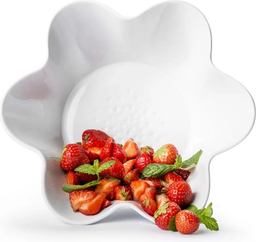Ceramiczna misa PICCADILLY FLORA Ø25,5 cm, biała