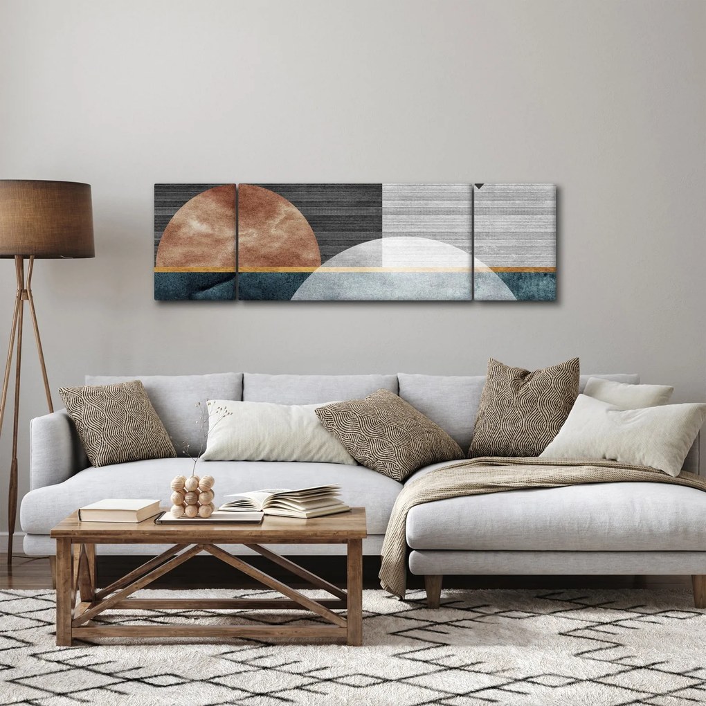 Obraz - Kształty i tekstury (170x50 cm)