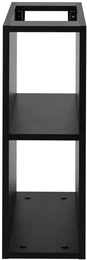 Czarna półka łazienkowa nowoczesna 20 cm Z3-F70