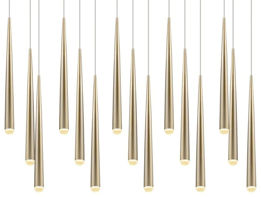 Lampa wisząca LED w kolorze złota Cala – Trio Select