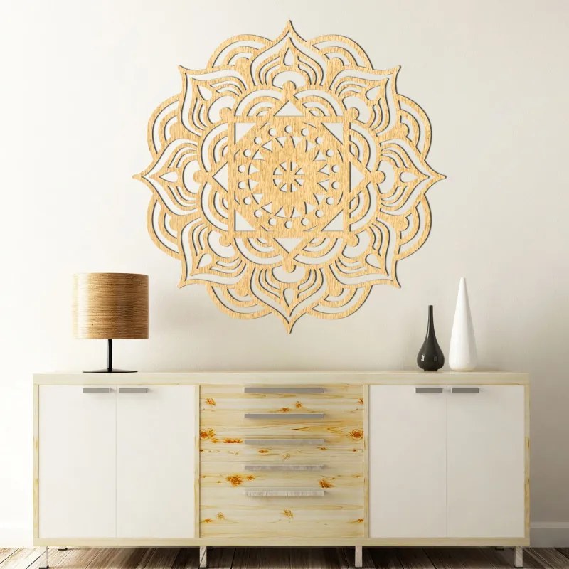 Drewniana mandala ścienna | ROMANCE