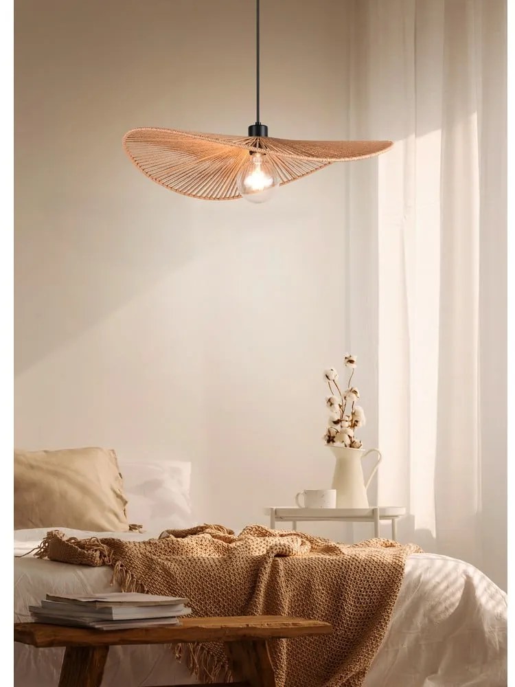 Lampa wisząca w kolorze matowej czerni ø 58 cm Laurine – Trio