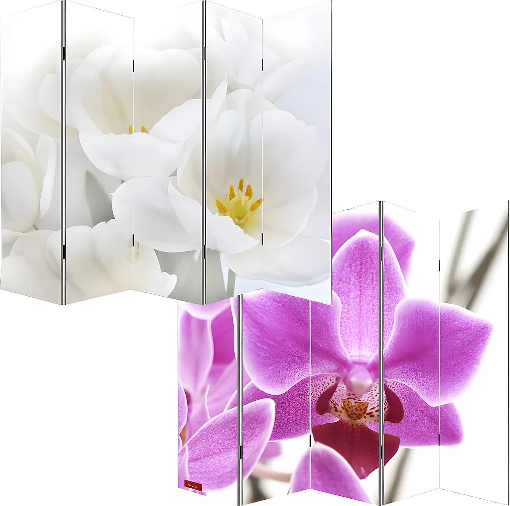 Parawan fotograficzny Bagheria,  180x200cm, orchidea