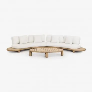 Conjunto De Jardín En Madera De Acacia Jerome Marrón Acacia Claro - Sklum