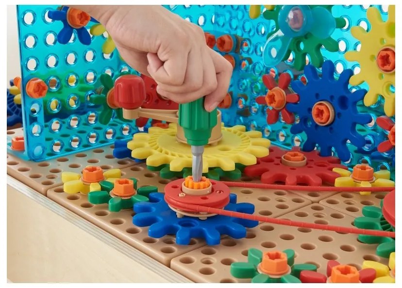 Masterkidz zestaw akcesoriów mix koła zębate do paneli ściennych stem 198 el.