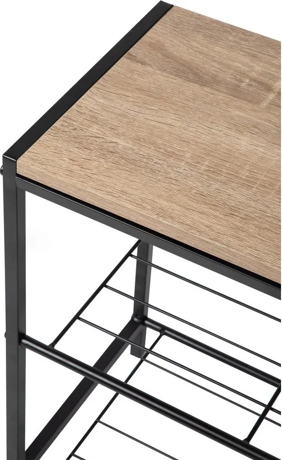 Czarna stalowa szafka na buty 63x44x30 cm Asten – Bonami Essentials