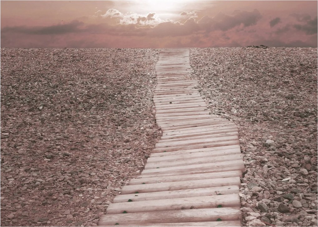 Obraz - Plaża żwirowa (70x50 cm)