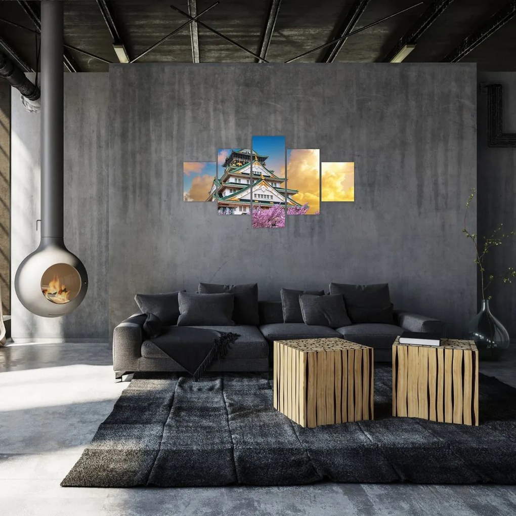 Obraz - Zamek Osaka (125x70 cm)