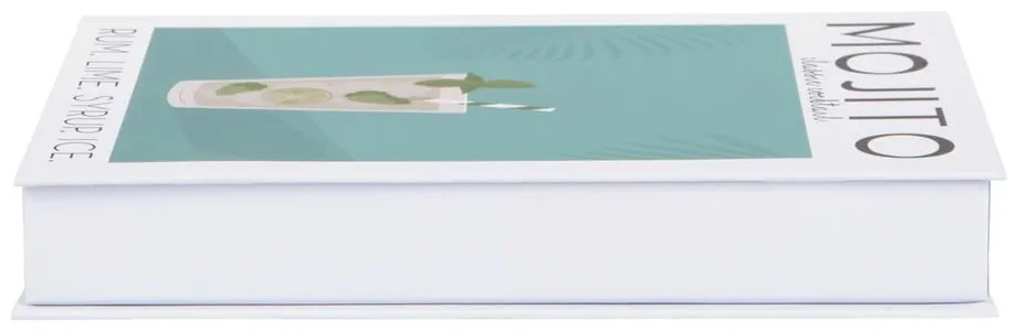 Biało-zielony papierowy pojemnik dekoracyjny 18x4x25 cm Mojito – PT LIVING