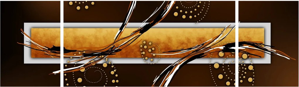 Obraz abstrakcji - Motyle (170x50 cm)