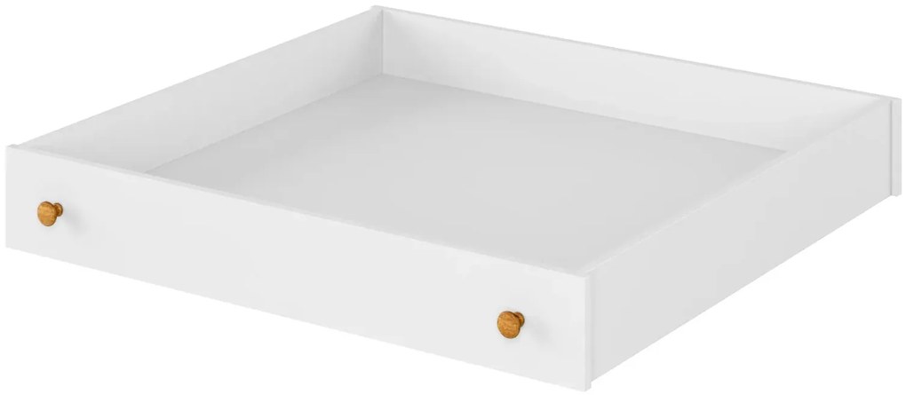 Biała szuflada na pościel pod łóżko F8-H13