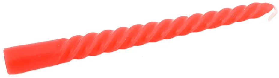 Świece stołowe TWIST zestaw 4 szt., czerwone