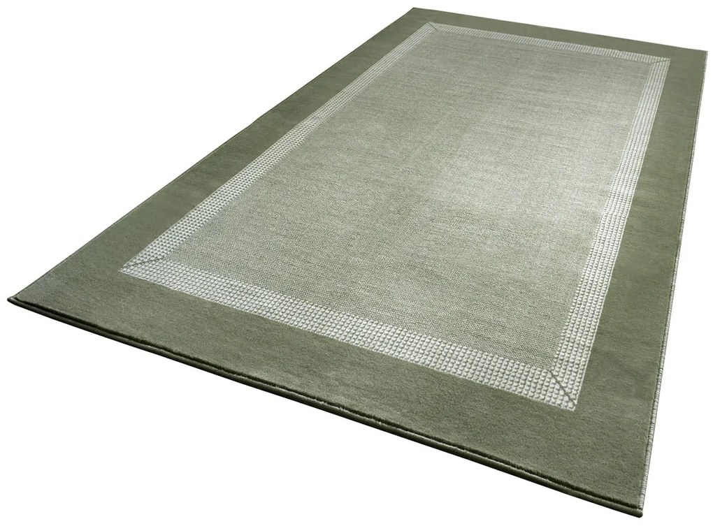 Dywan nowoczesny Basic zielony 120 cm x 170 cm
