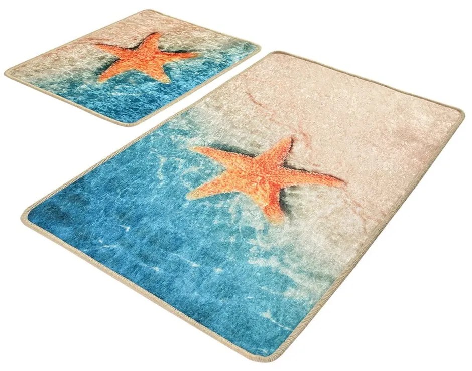 Dywaniki łazienkowe zestaw 2 szt. 60x100 cm Stella – Foutastic
