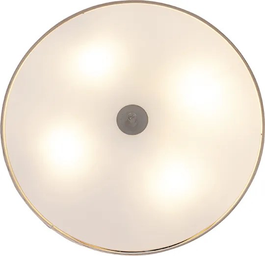 Lampa sufitowa rustykalna beżowa 50 cm - Drum