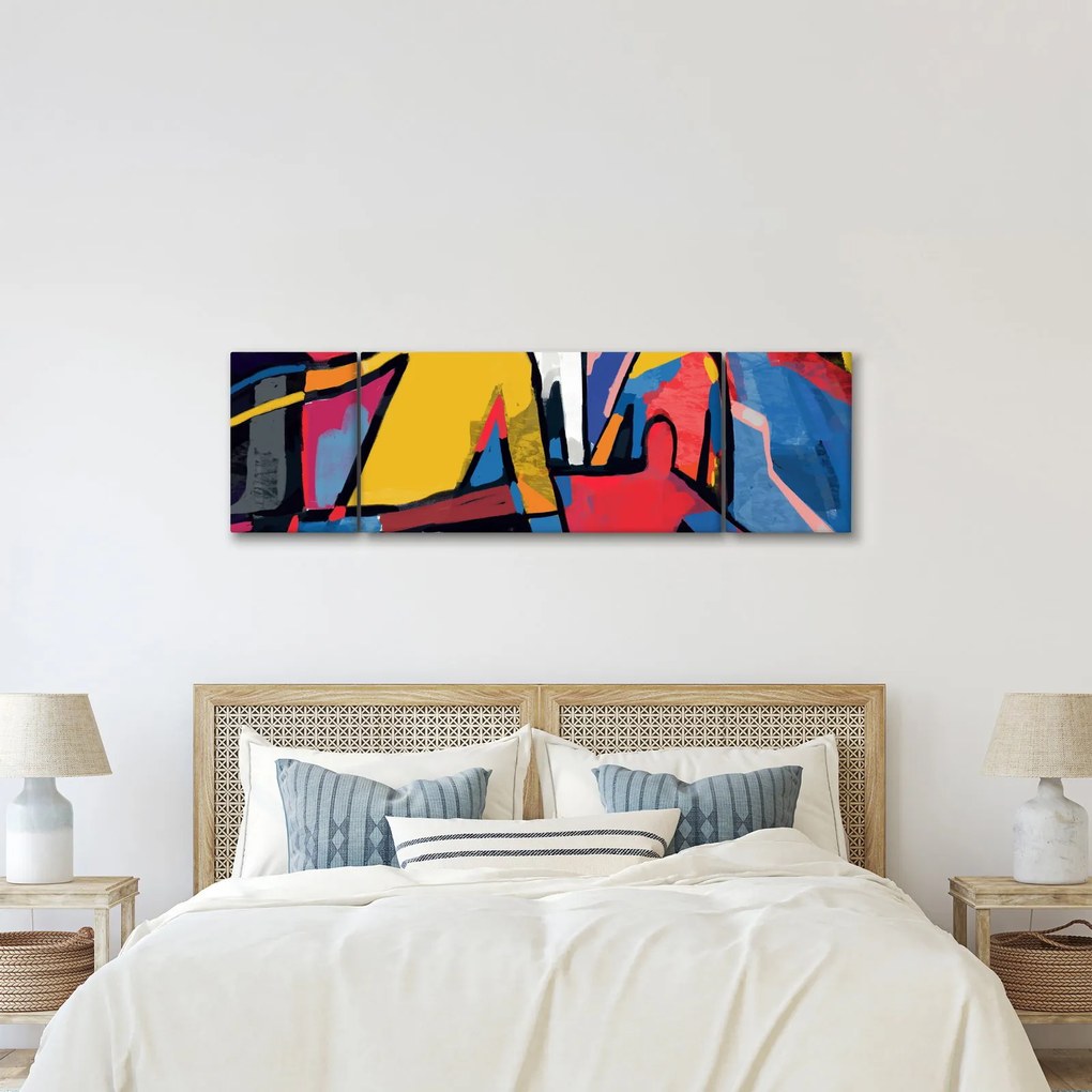 Obraz - Abstrakcja mężczyzn (170x50 cm)