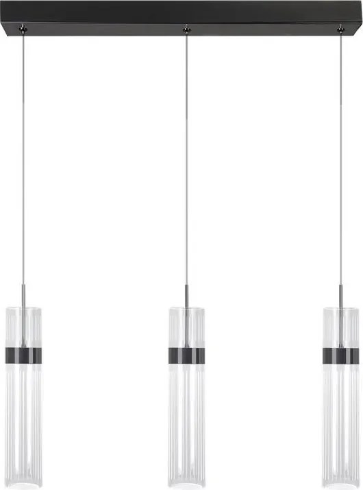 Lampa wisząca LED na linkach AMBIENTE 3xLED/6W/230V 3000/4000/6000K czarna