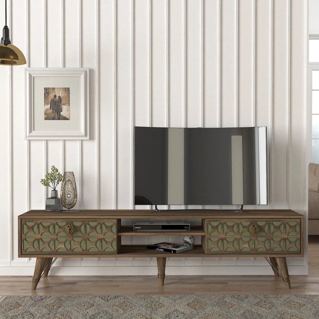 Stolik pod telewizor Valente Walnut