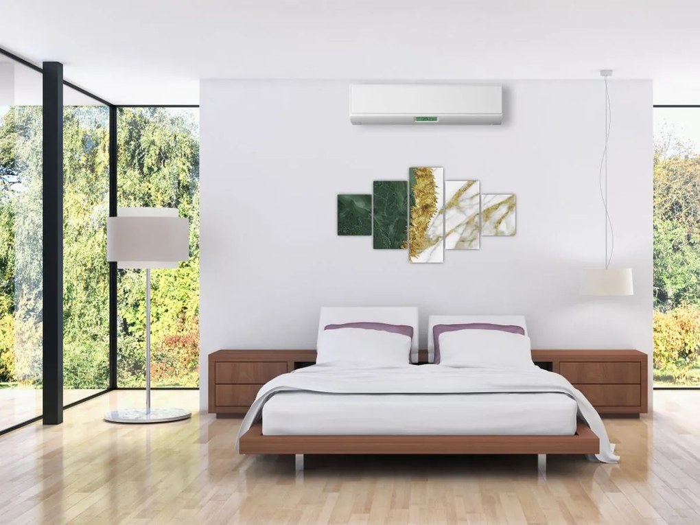 Obraz - Zielony marmur N⁰1 (125x70 cm)