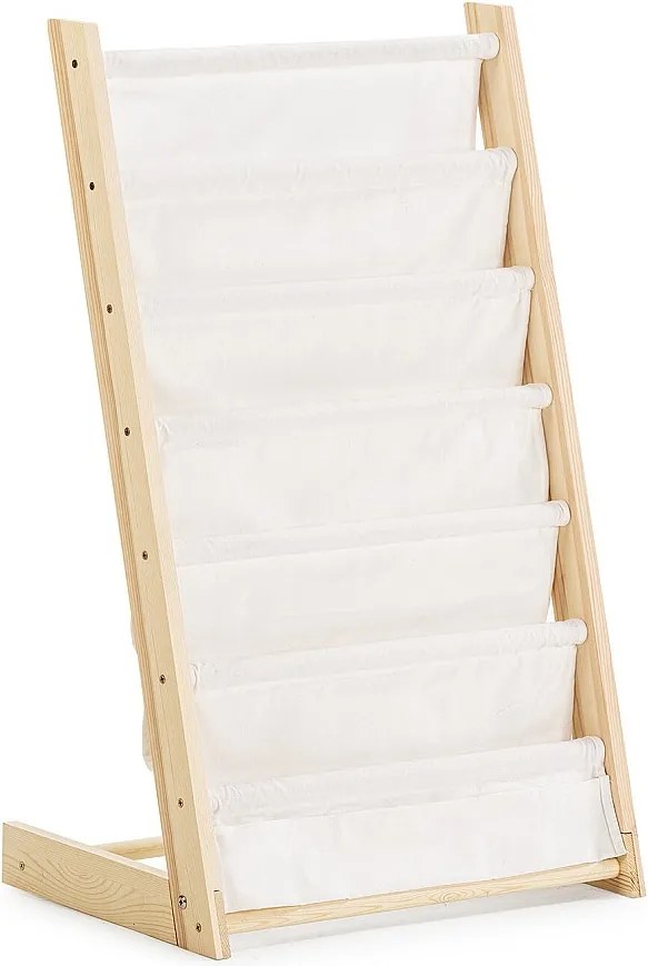 Kolumna na czasopisma Rui z tkaniny i drewna z 6 sekcjami.