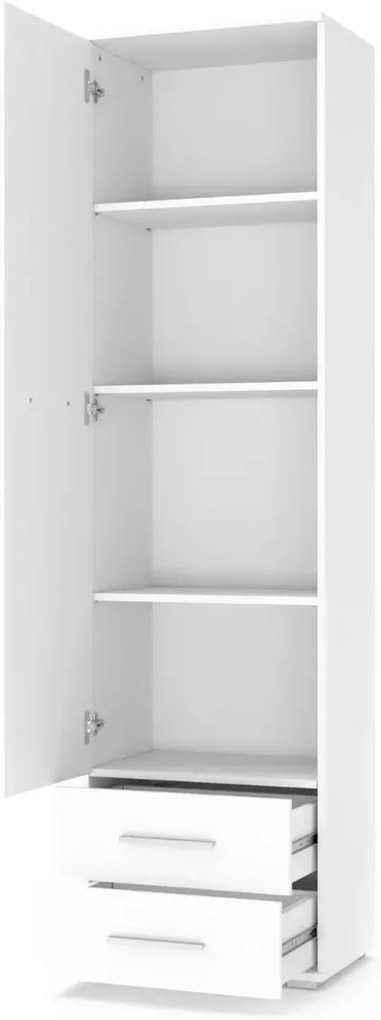 Regał zamykany LIMA REG-1 biały połysk HALMAR