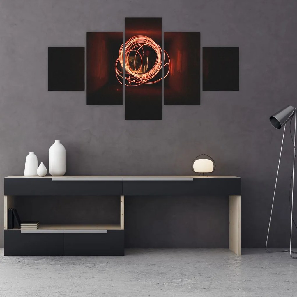 Obraz - linie w tunelu (125x70 cm)