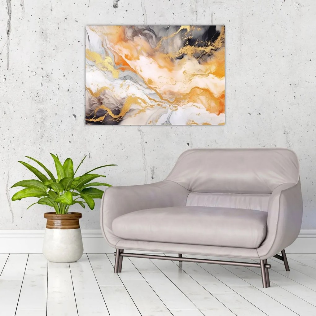 Obraz na szkle - Marmurkowe tło (70x50 cm)
