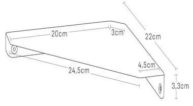 Biała narożna metalowa półka 22 cm Tower – YAMAZAKI