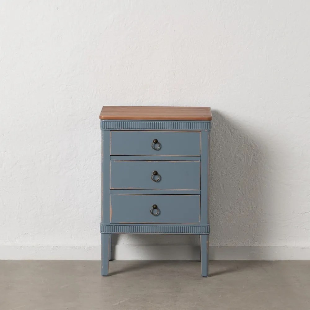 Niebieska szafka nocna Shabby – Ixia