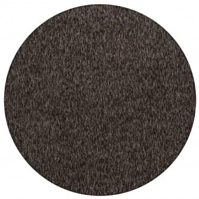 Dywan wykładzinowy na filcu Nizza brązowy melanż koło 160 cm x 160 cm