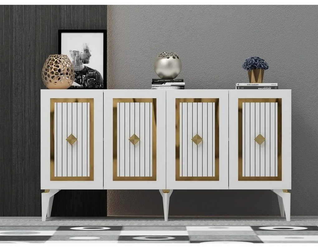 Szafka Nora White and Gold