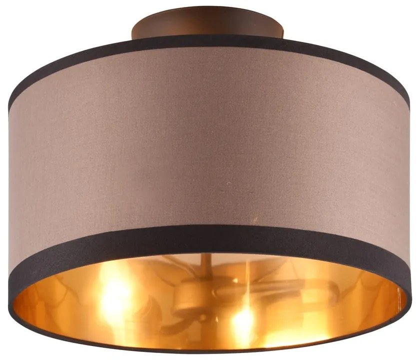 Czarno-brązowa lampa sufitowa ø 30 cm Davos – Reality