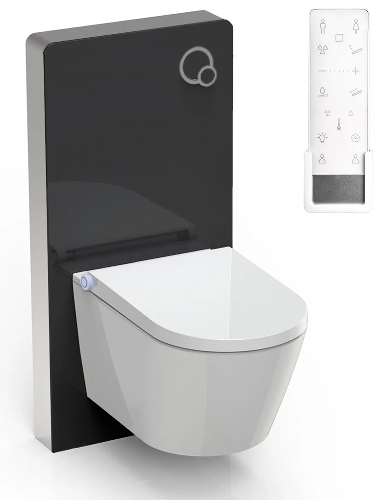 Kompletny zestaw WC 9: Toaleta myjąca PRO+ 1102Moduł sanitarny 805 czarny
