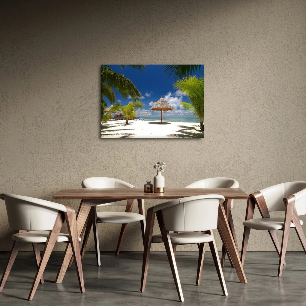 Obraz - Plaża z białym piaskiem (70x50 cm)