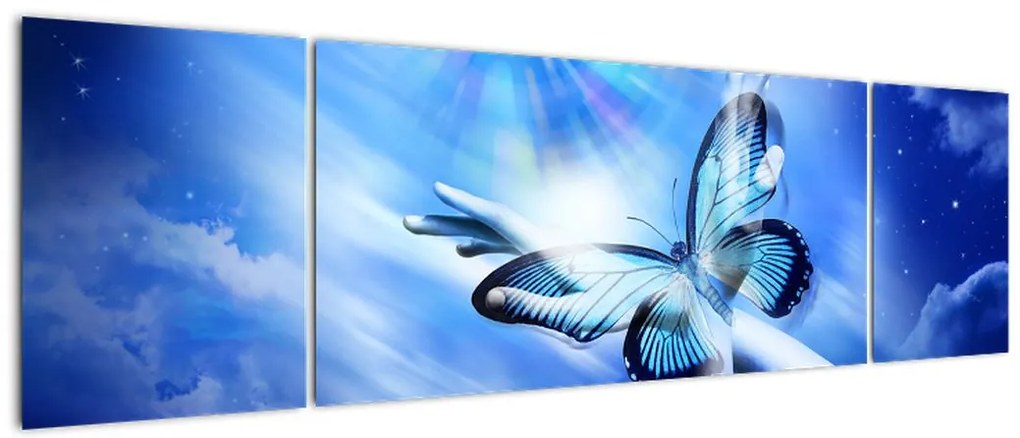 Obraz - Motyl, symbol nadziei (170x50 cm)