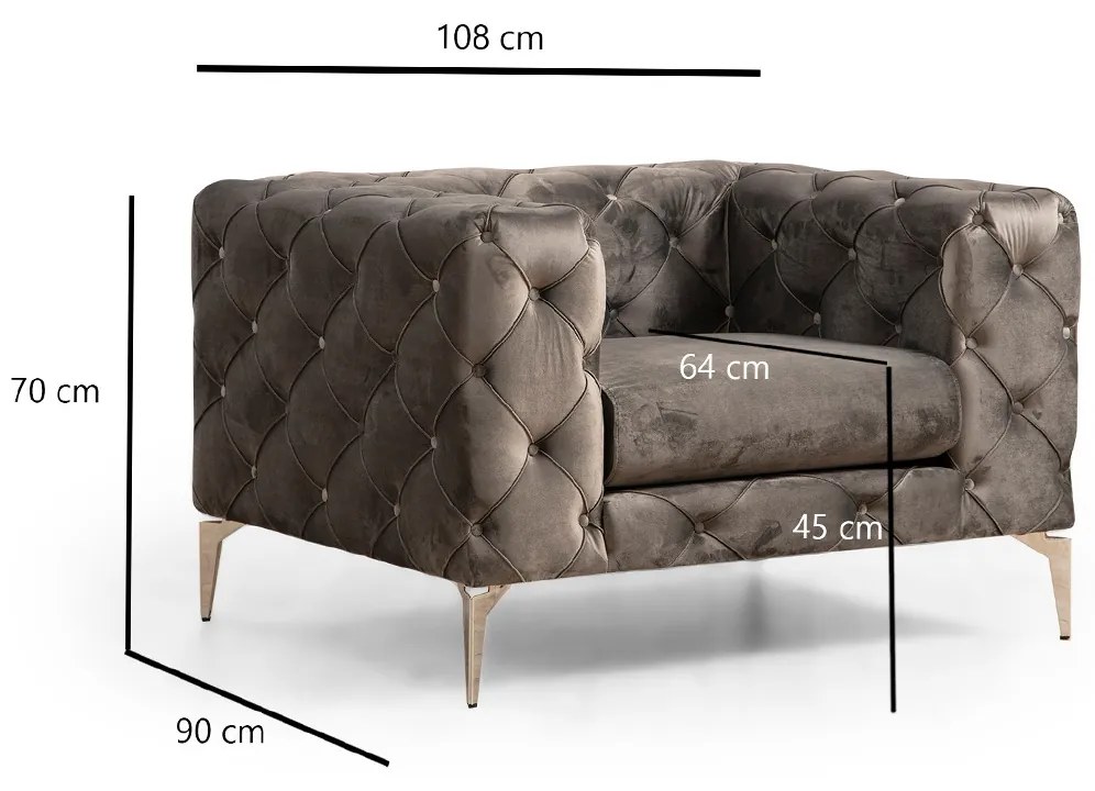 Fotel Como Anthracite