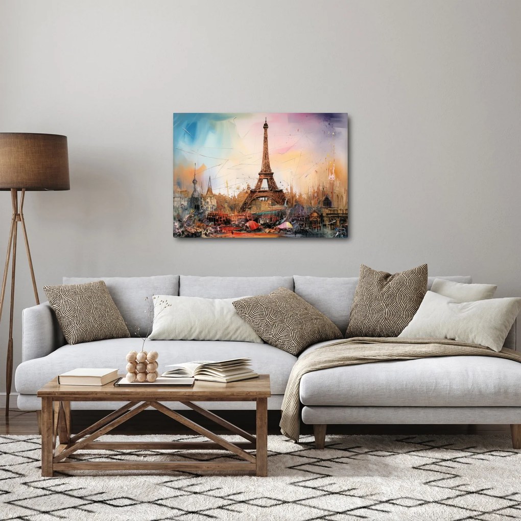 Obraz - Obraz wieży Eiffla (70x50 cm)