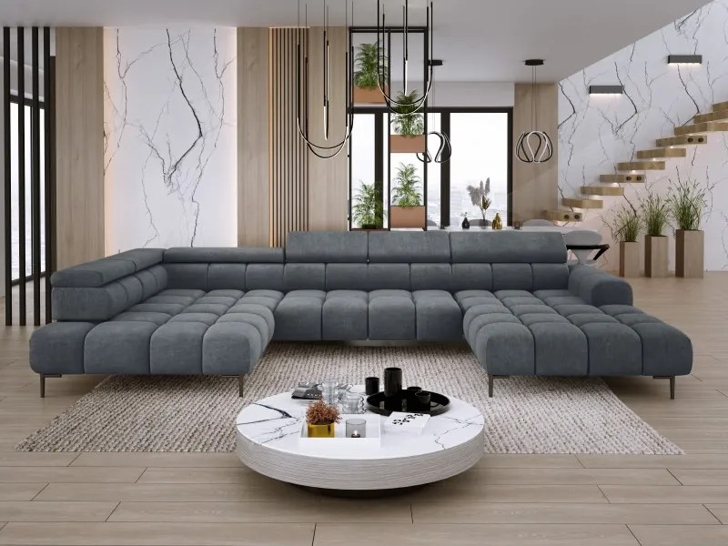 Narożnik PLAZA XL z elektryczną regulacją siedziska WERSAL