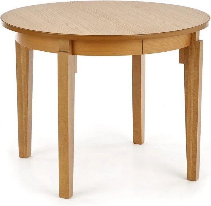 Okrągły stół do jadalni z funkcją rozkładania Sorbus Halmar dąb miodowy